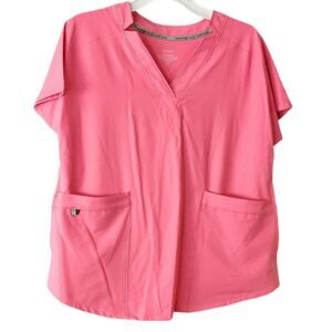NWT Cuddle Duds Climate‎ Right Coral Scrub Top Women's Medium